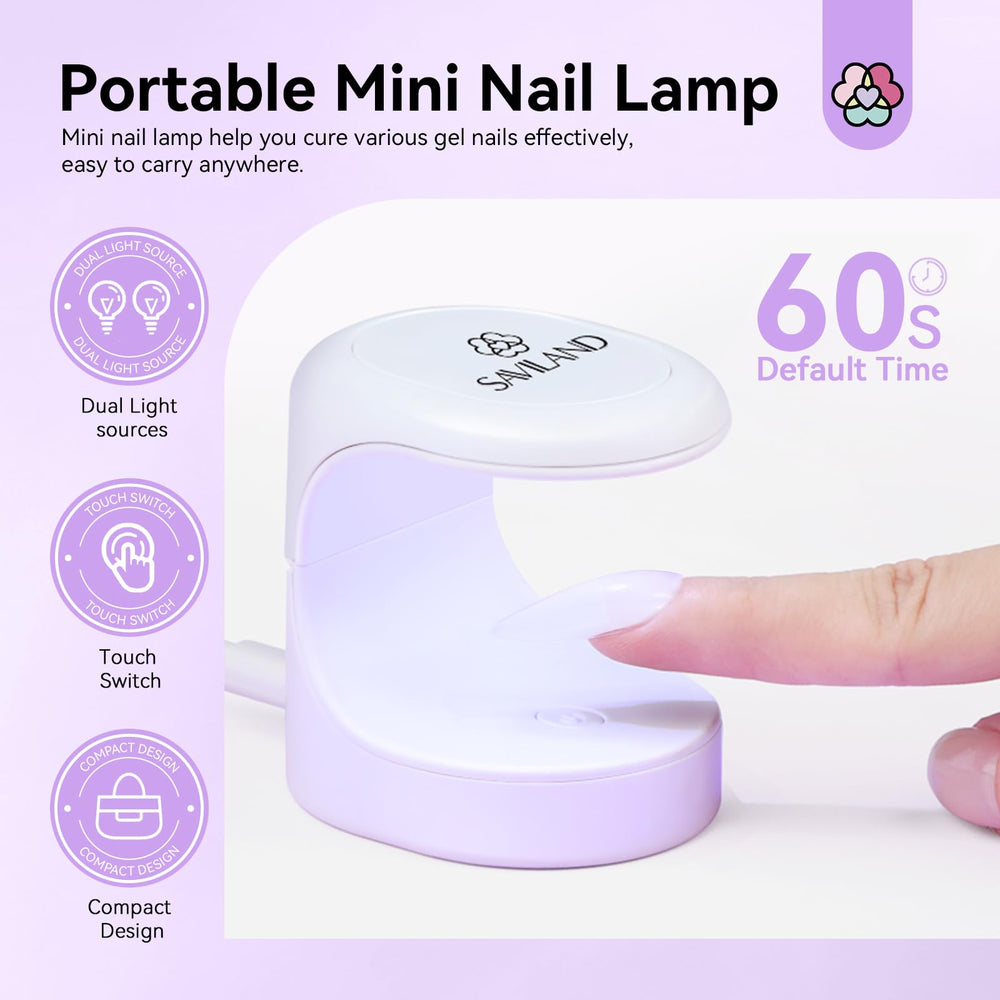 SAVILAND electric nail file speeds up filing up to 20,000 RPM
