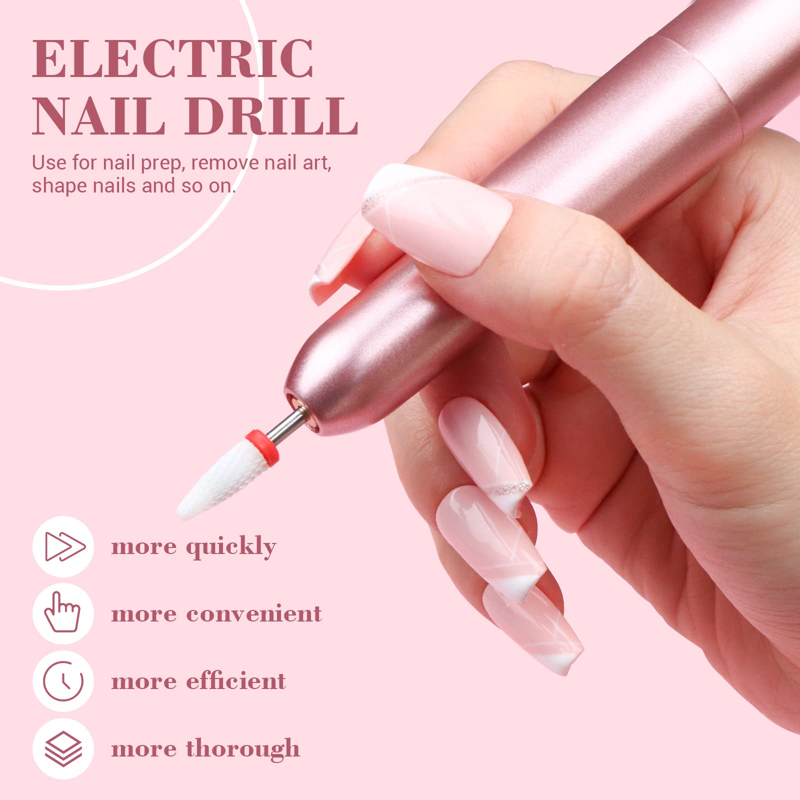 Saviland acrylic powder trio offers durable adhesion for long-lasting nails.