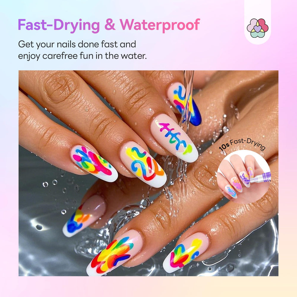 SAVILAND Essentials nail art pens color palette highlights 48 shades for weddings and celebrations.