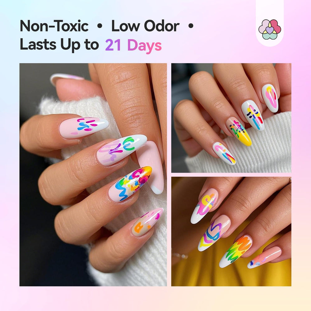 SAVILAND Essentials nail art pens DIY scene illustrates home spa-style manis and salon-quality results.
