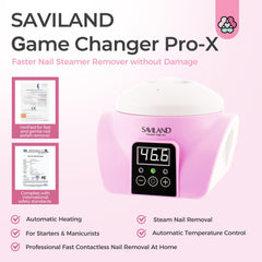 SAVILAND Essentials steam water bowl setup enables quick, gentle polish removal.