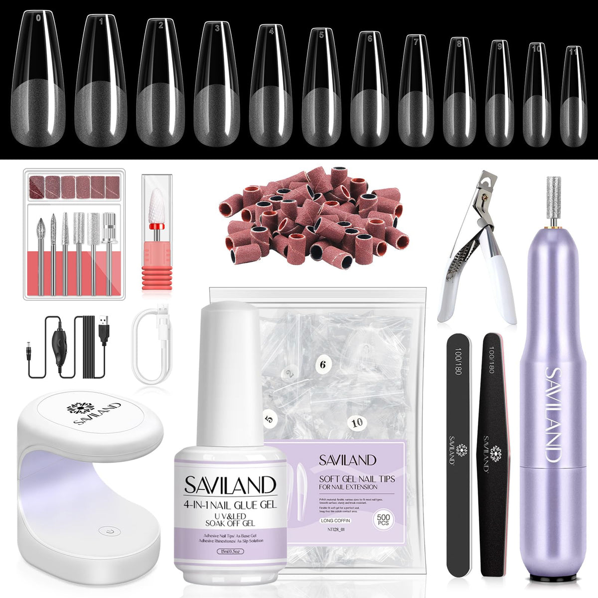 SAVILAND Gel Nail Kit cover image for at-home manicures and quick results.