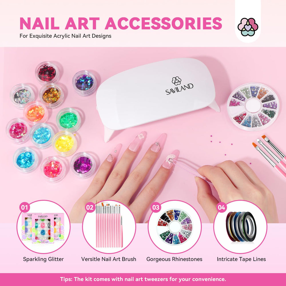 SAVILAND gel nail polish pink offers all-season color and a glossy finish.