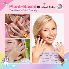 SAVILAND Glamkids quick-dry-technology dries nails in minutes for mess-free fun.