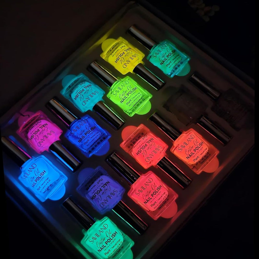 SAVILAND neon colors arrangement for vibrant nightlife nails