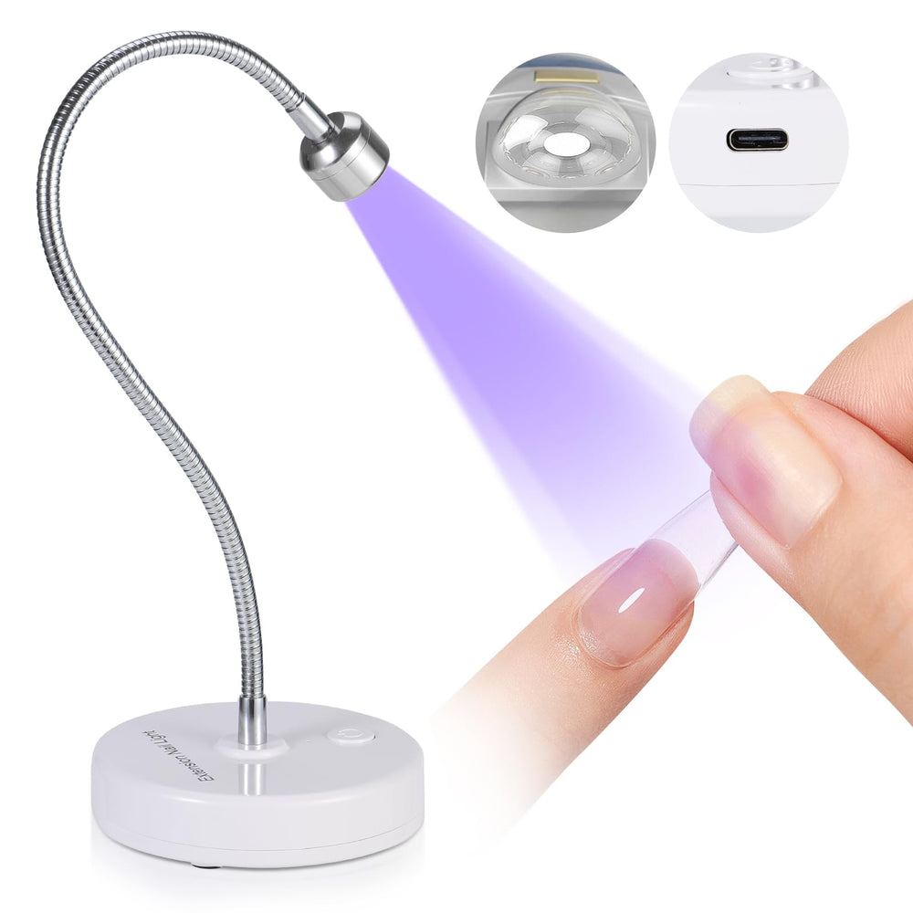 SAVILAND gooseneck UV lamp with 360° rotation for precise curing.
