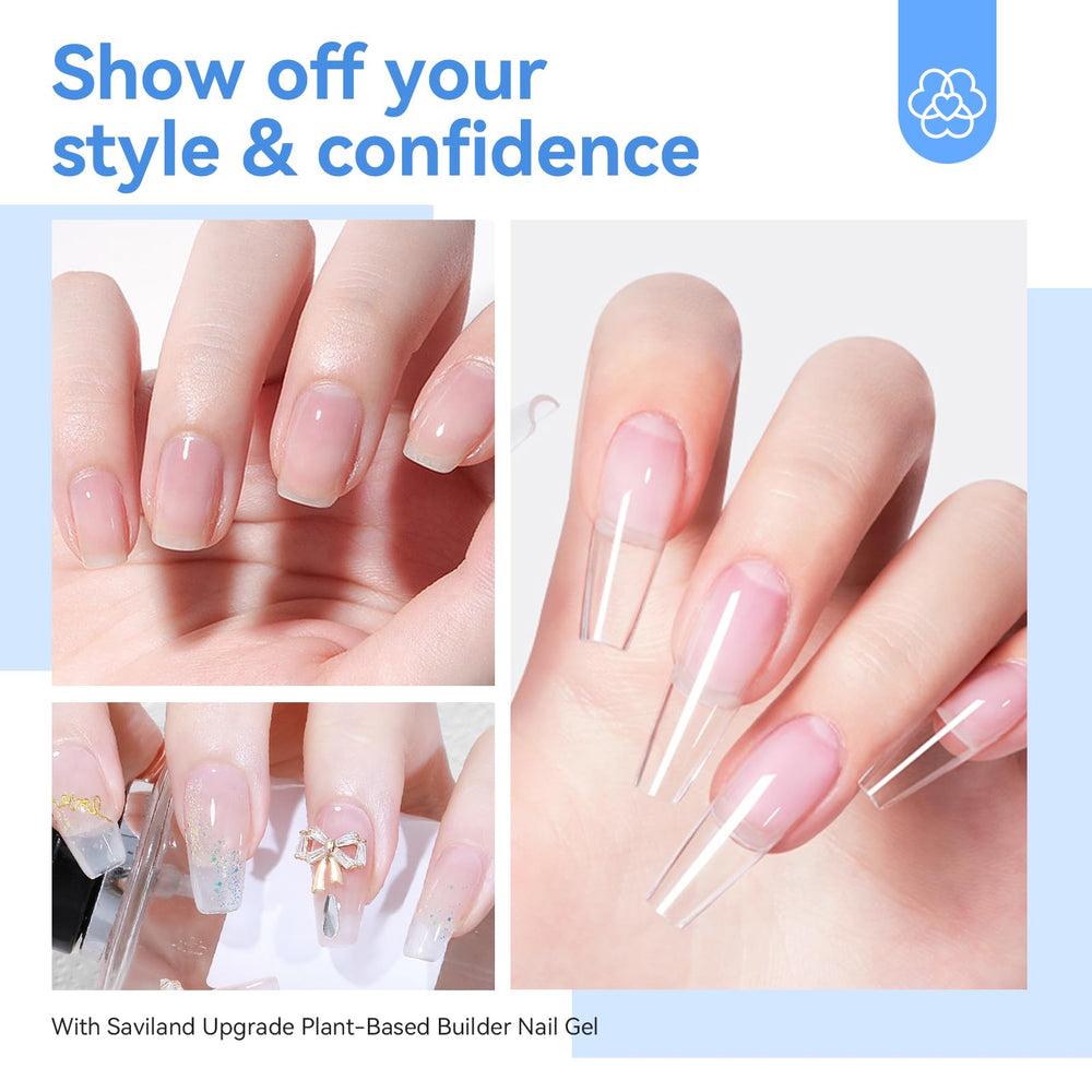 SAVILAND home salon setup showing convenient DIY nail session.