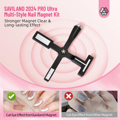 SAVILAND magnetic nail tool with silicone cover protects nails during use.