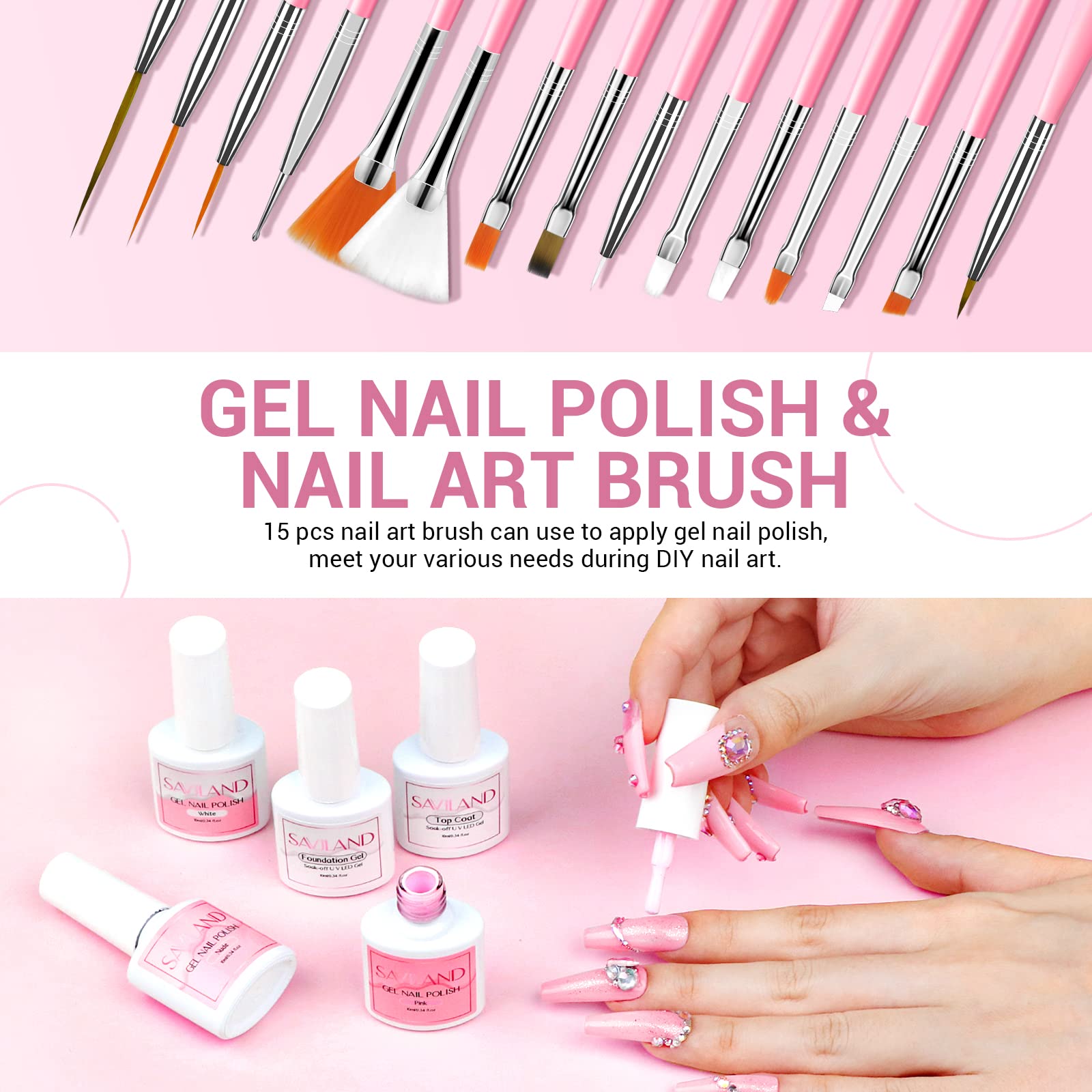 SAVILAND mini nail lamp cures gels anywhere with portable convenience.