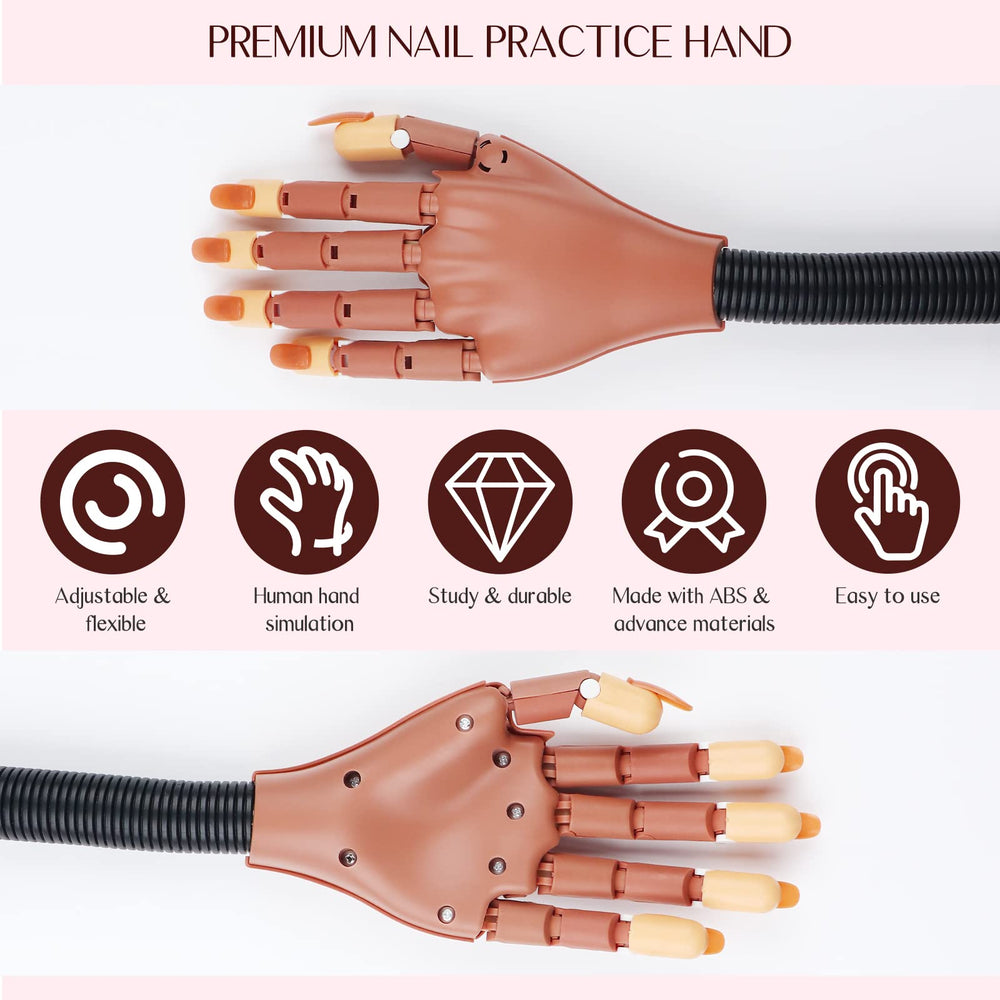 SAVILAND movable nail art fingers in action for versatile manicure trials