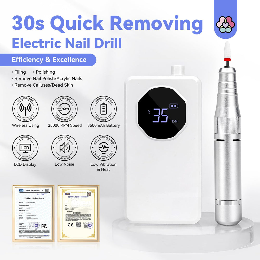 SAVILAND nail drill kit 14 bits enables versatile grinding, carving, and polishing tasks.