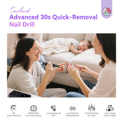 SAVILAND nail drill shows quiet operation for distraction-free salon work.