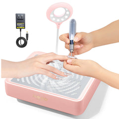 SAVILAND Nail Dust Collector front view with strong 40W suction for clean nail work.