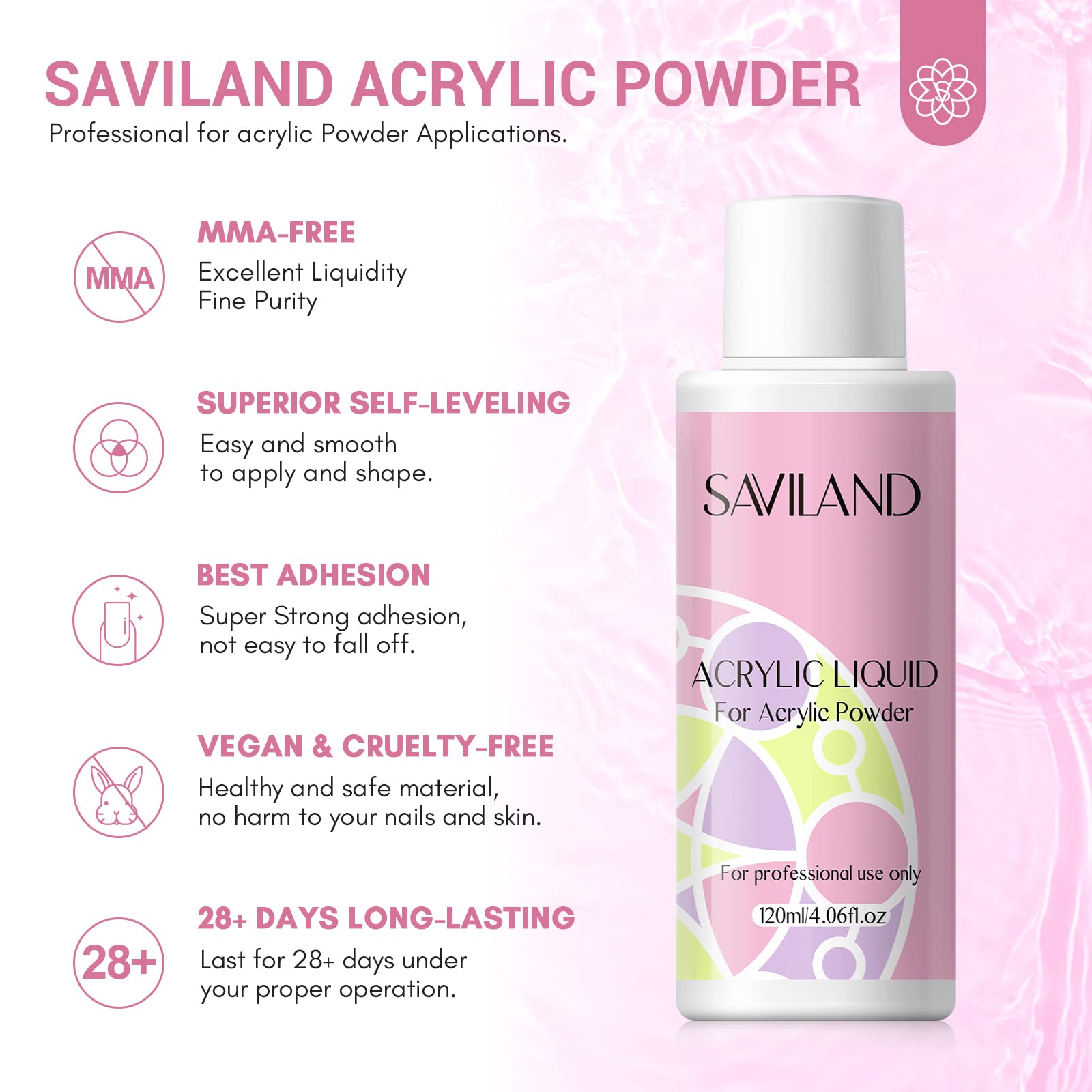 SAVILAND nail tools and cleaning set for prep and finishing surfaces