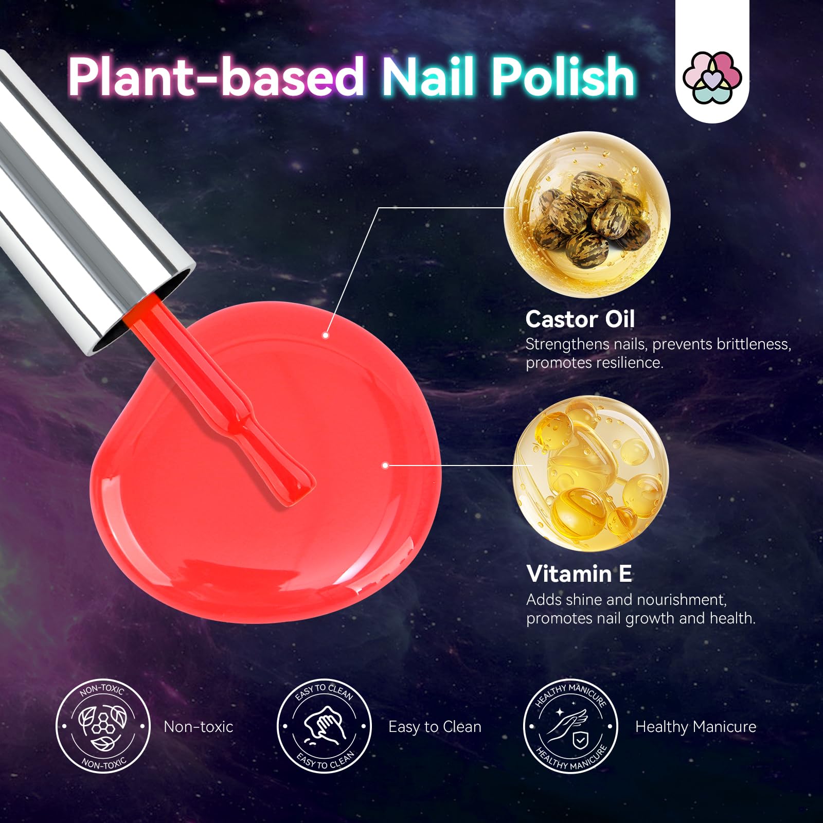 SAVILAND neon glow on nails for night-time flair