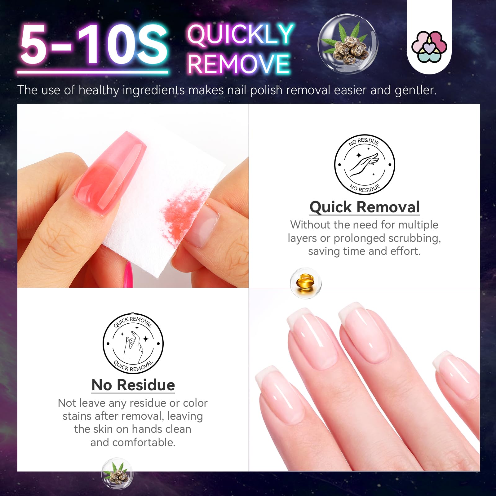 SAVILAND nightlife glow nails glisten under any light conditions
