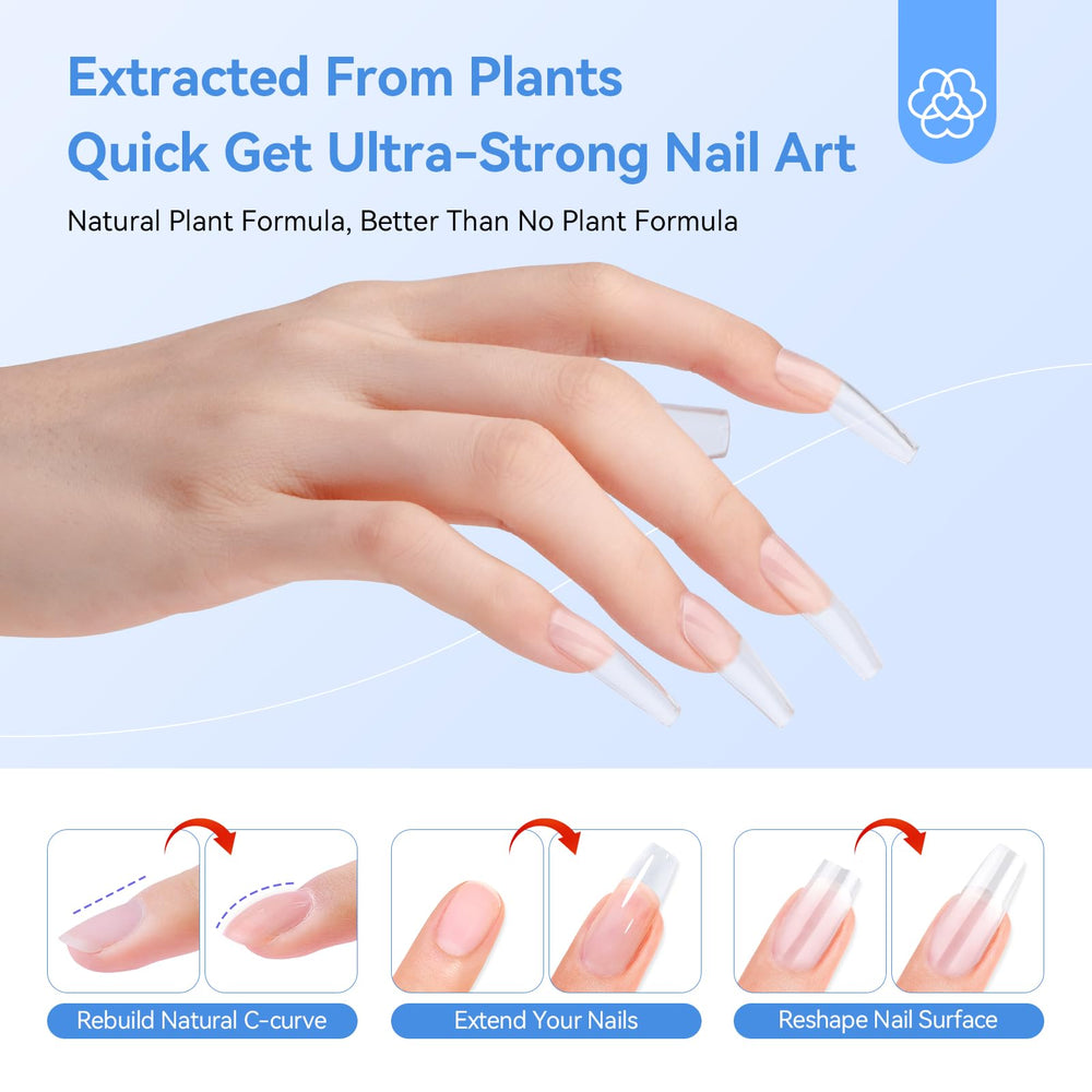 SAVILAND overlay nail extension being sculpted for length and shape.