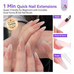 SAVILAND dual forms image highlighting precise nail-shaping for durable extensions.