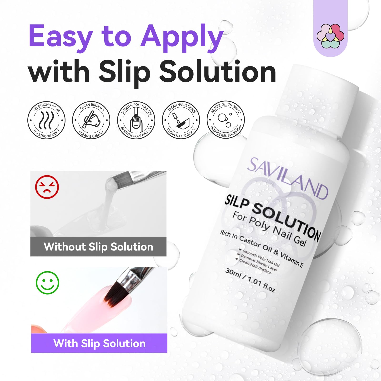 SAVILAND nail file perfect for refining edges after curing for smooth finish.