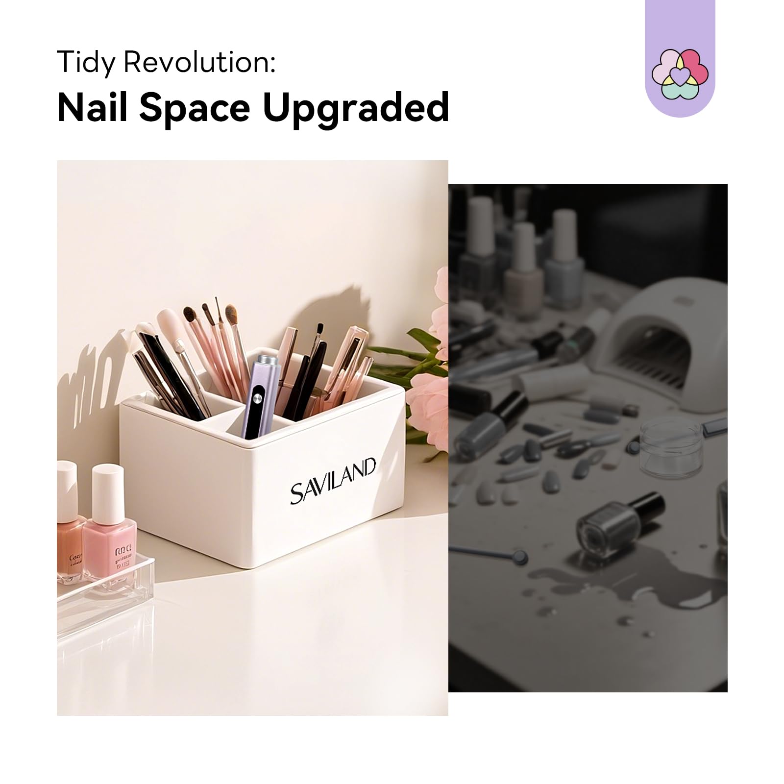 SAVILAND portable nail lamp ideal for travel and on-the-go manicures.