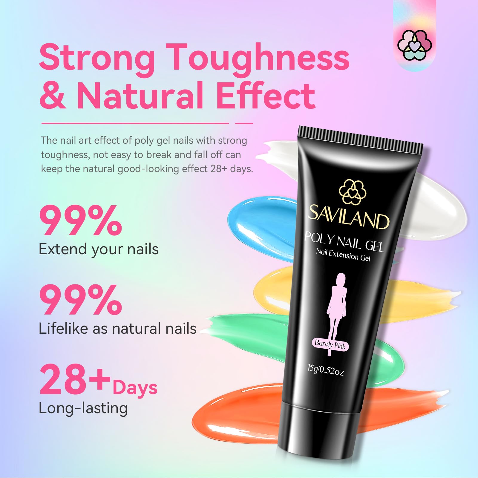 SAVILAND poly gel kit includes slip solution and brush for beginners