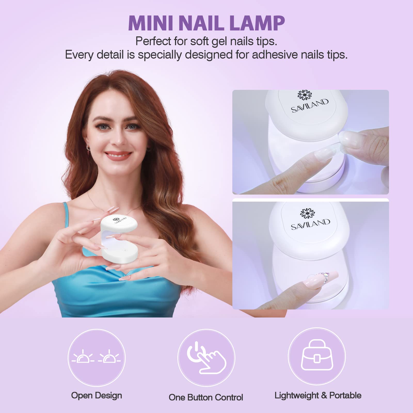 SAVILAND sponge nail file for gentle shaping and buffing.