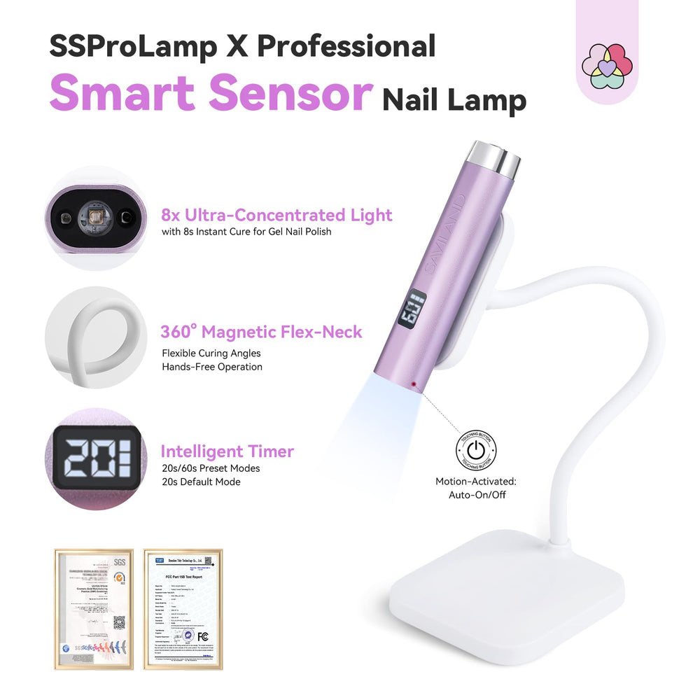 SAVILAND SSPro X close-up showing smart sensor activation for easy use.