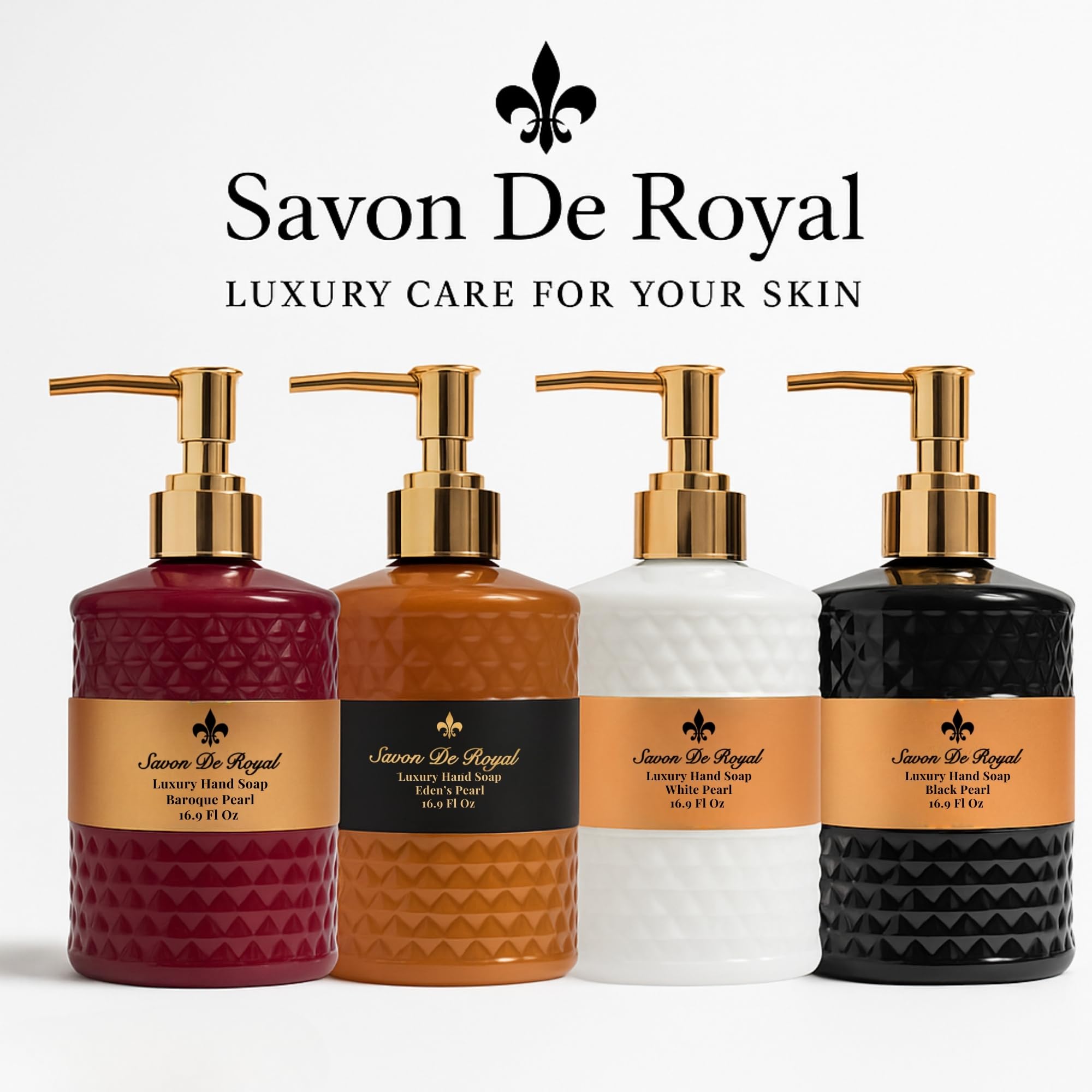 Savon De Royal luxury soap complements modern kitchen and bathroom decor.