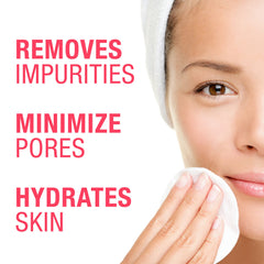 Sayman Salve toner highlights rosewater scent during skincare ritual.