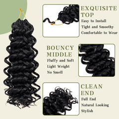 Saypeds curly crochet hair color options including 1B for versatile styling.