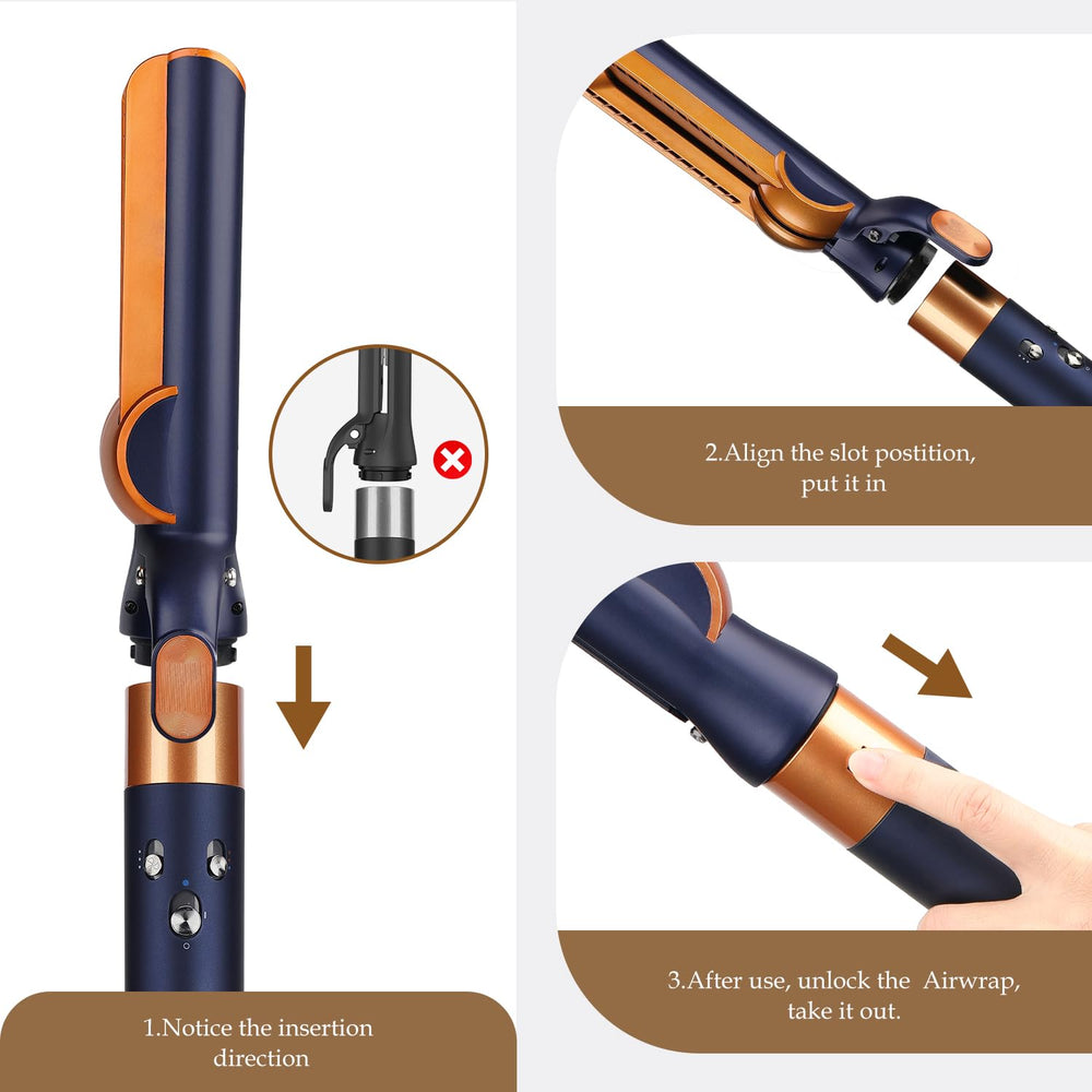 SAZIKA airflow attachment-smooth-finish maintains natural shine during styling.
