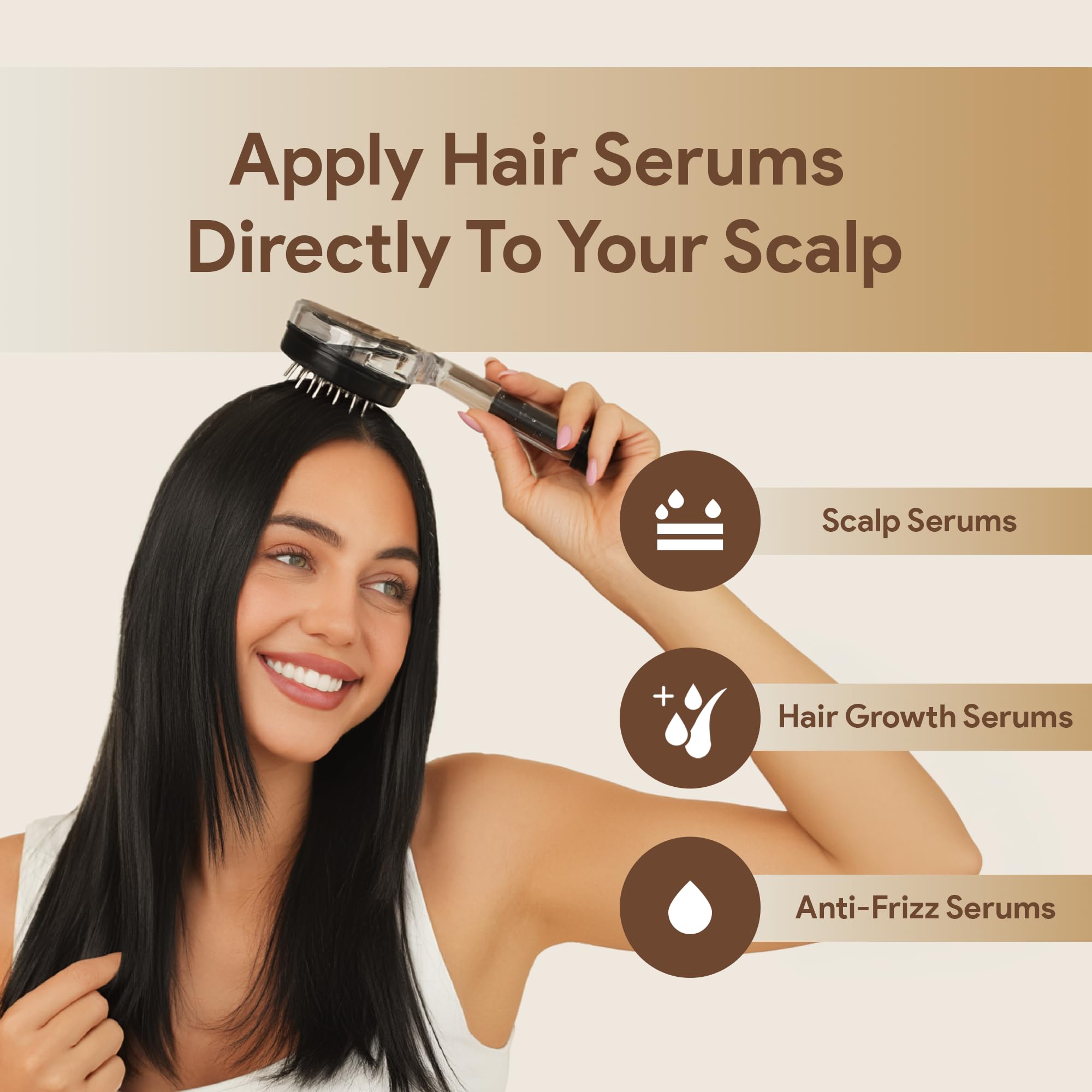 Scalp Direct roller-ball bristles show spill-free oil application.