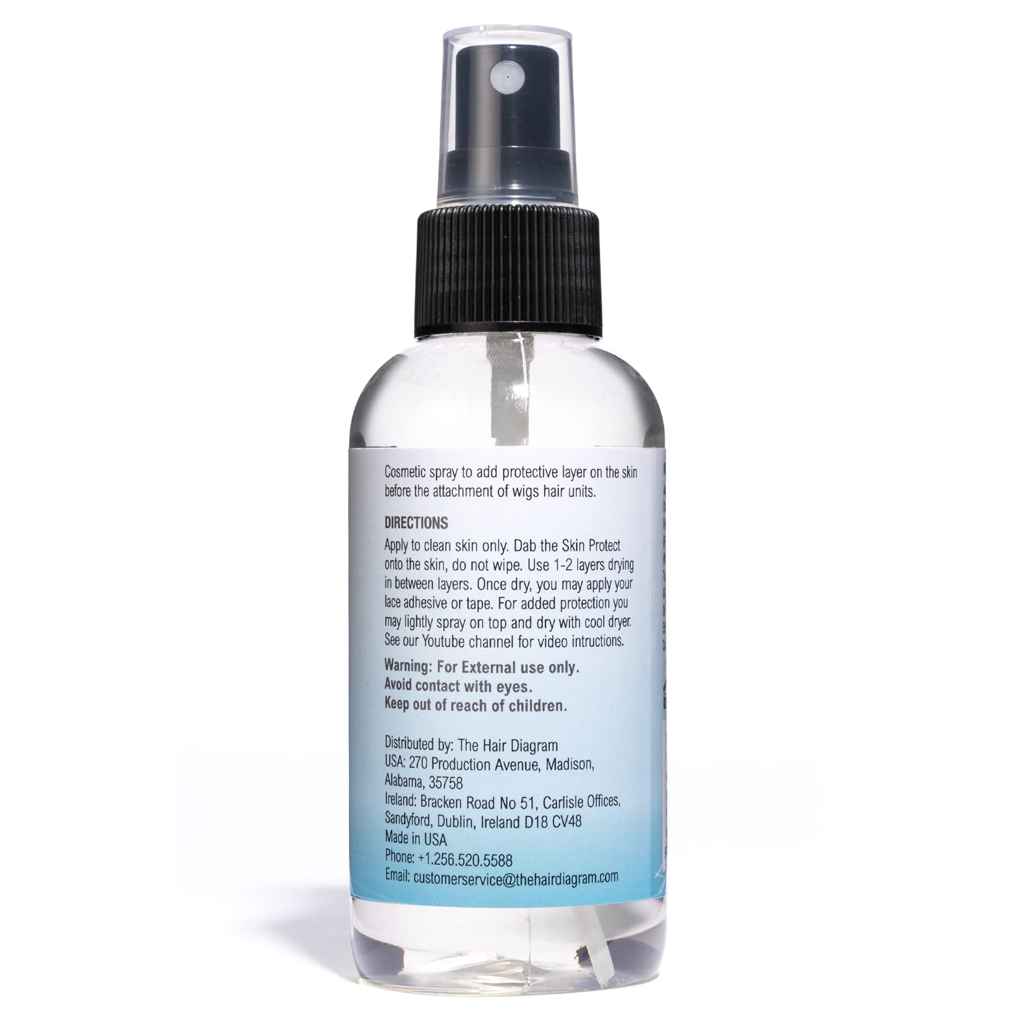 Scalp protection close-up demonstrates sweat and oil barrier during wear.