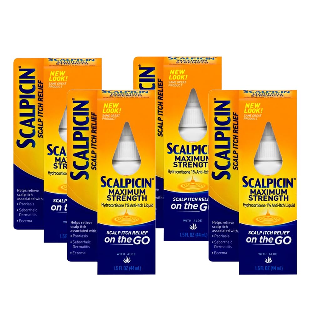 Scalpicin Max Strength bottle-front shows fragrance-free scalp care for itch relief