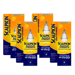 Scalpicin Max Strength bottle-front shows fragrance-free scalp care for itch relief
