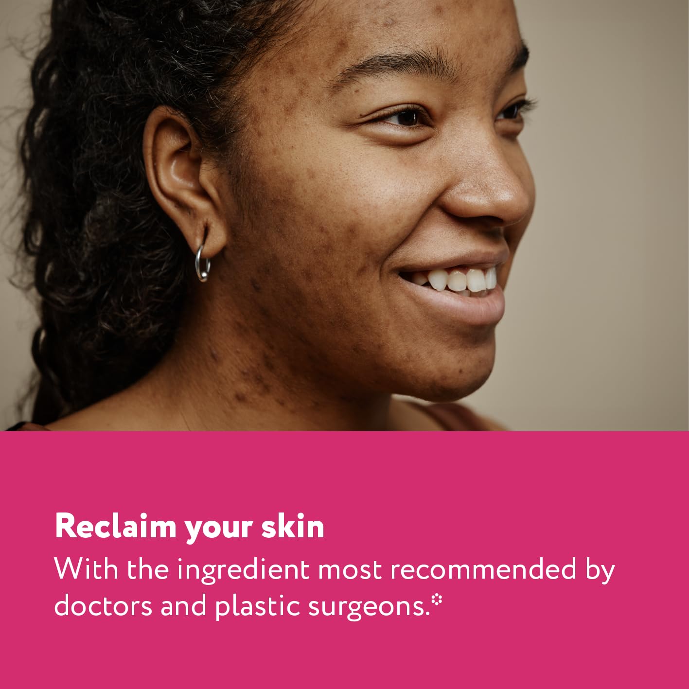 ScarAway advanced silicone technology closeup referenced by doctors and surgeons