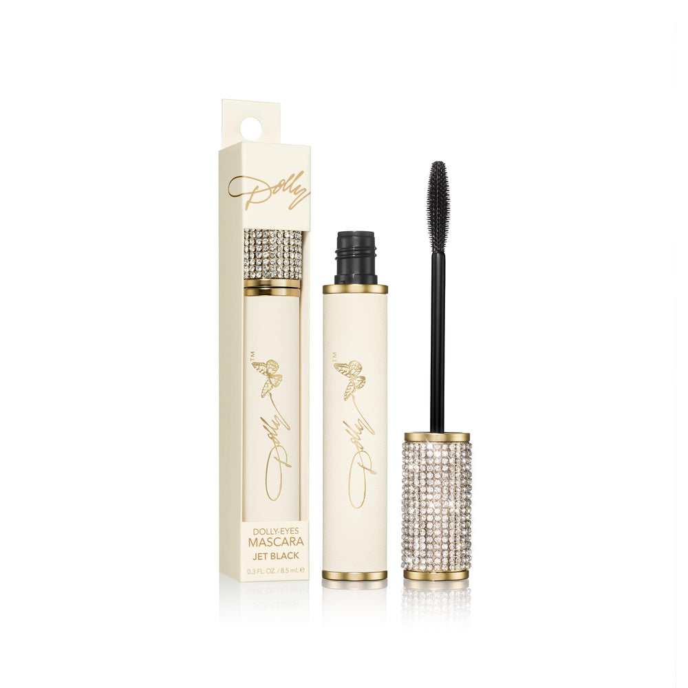 SCENT BEAUTY Dolly-Eyes Mascara lashes close-up showing curling and separation.
