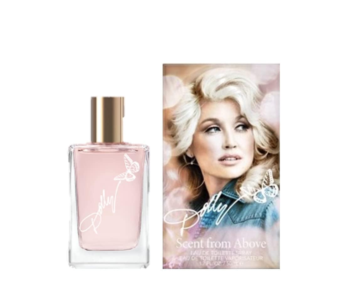 SCENT BEAUTY Dolly Parton eau de toilette bottle on vanity for daily charm