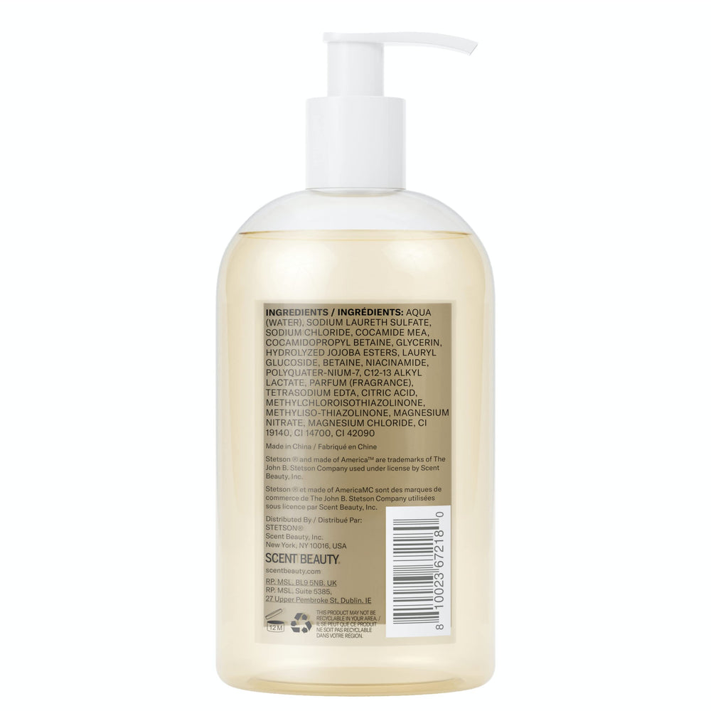 SCENT BEAUTY Stetson Original lather in hand delivering invigorating shower experience