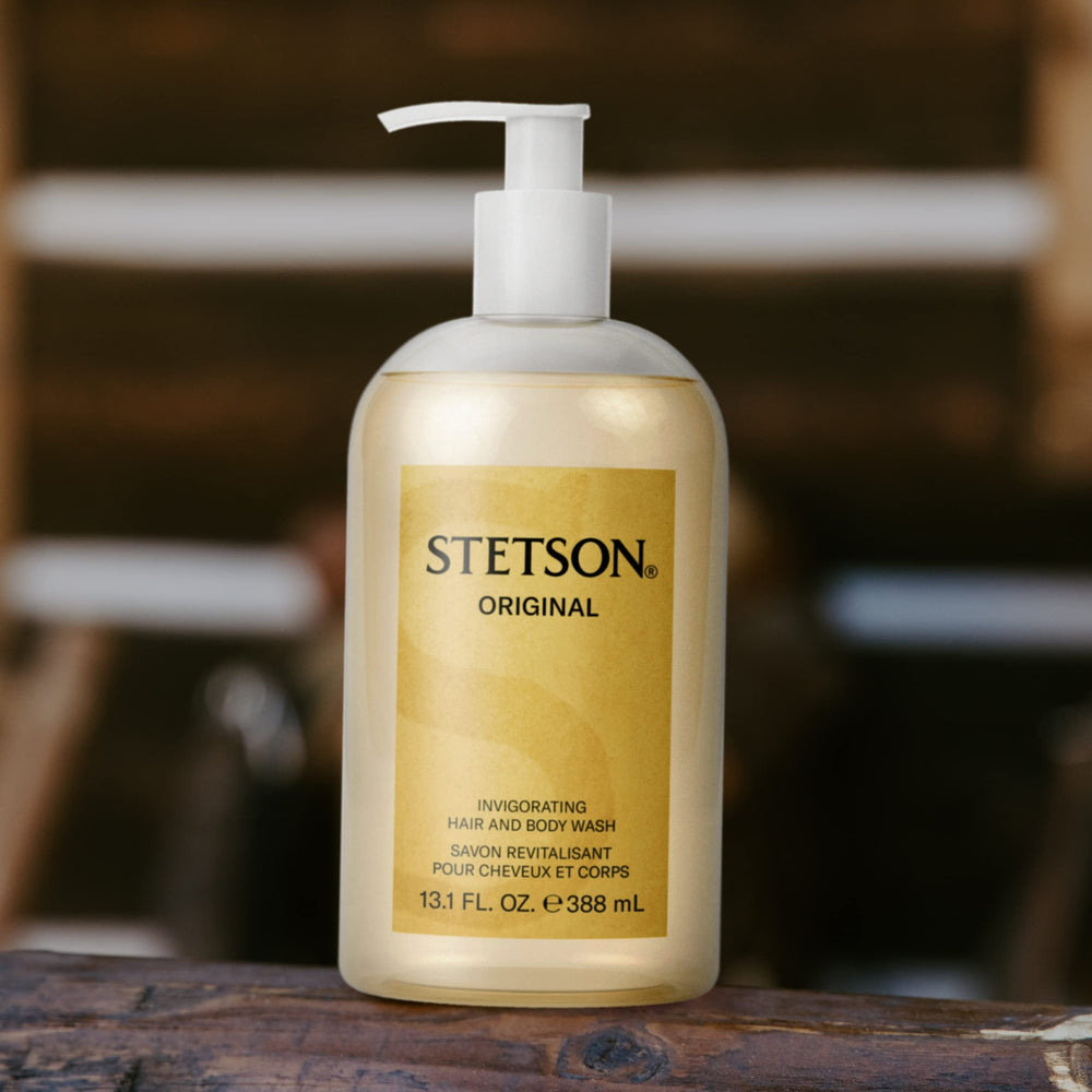 SCENT BEAUTY Stetson Original rich foam cleanses and refreshes with earthy, woody notes