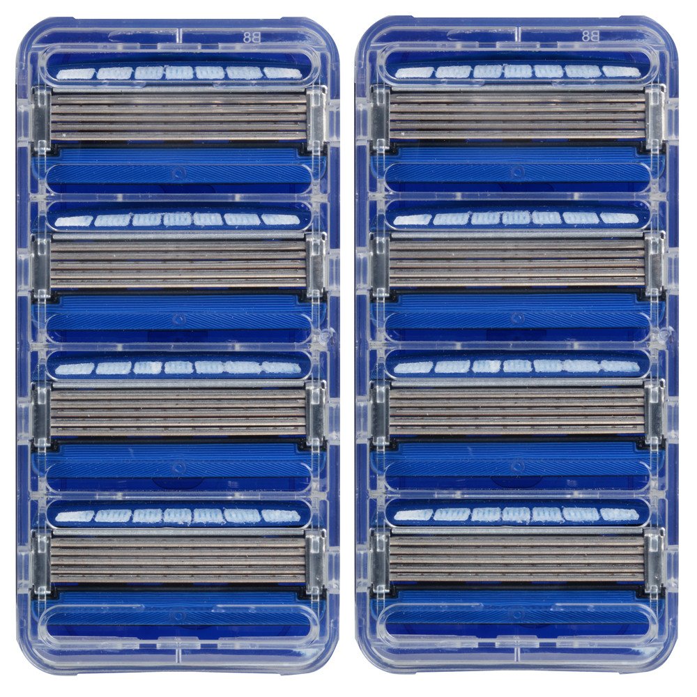 Schick Hydro 5 blade refill packaging highlights convenient packaging for quick, smooth shaves.
