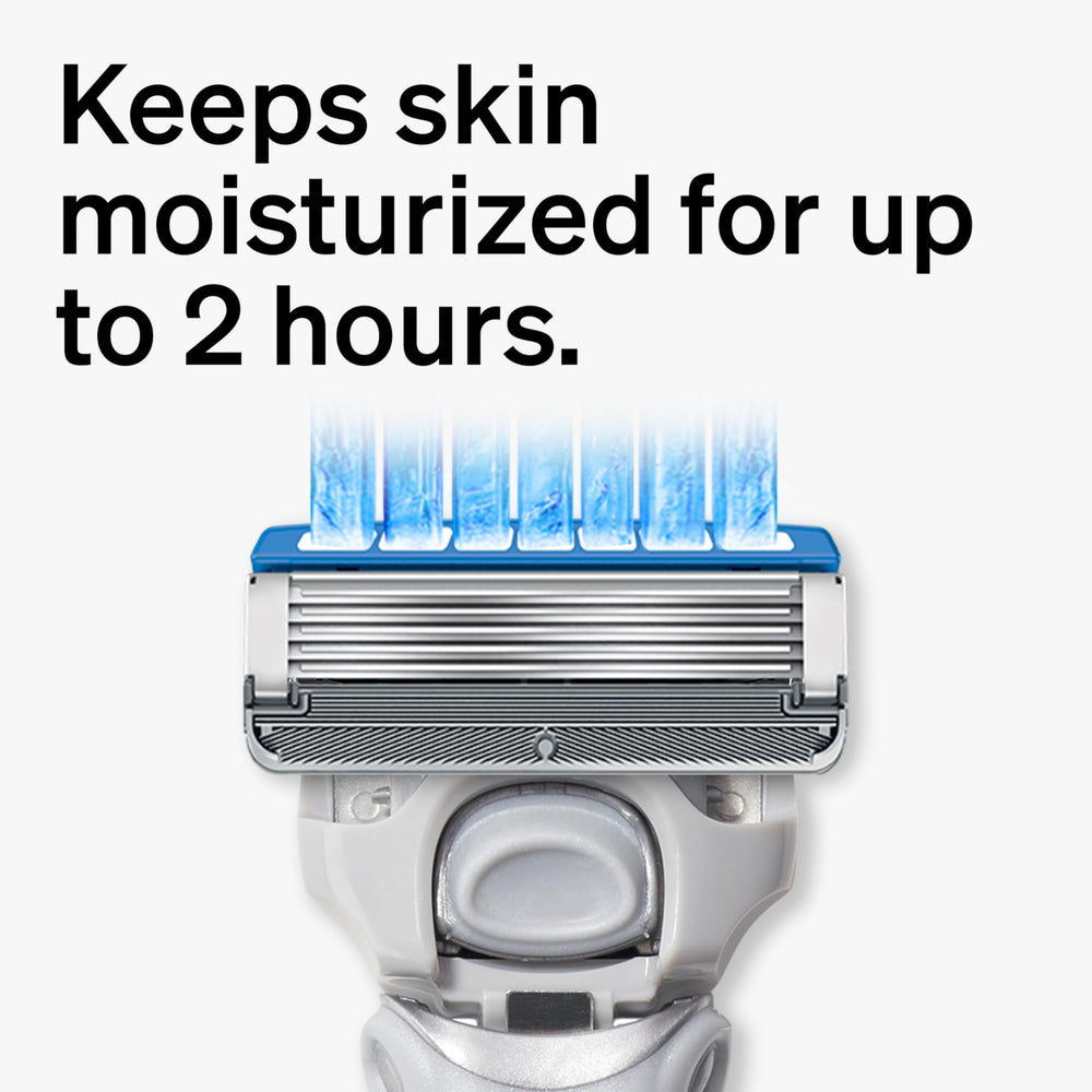 Schick Hydro Dry Skin Razor enriched with Japanese Rice Bran Oil for smoother glide.