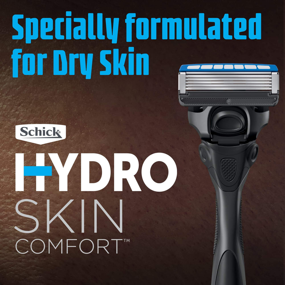 Schick Hydro packaging showing the 1 razor handle with 17 blade refills.