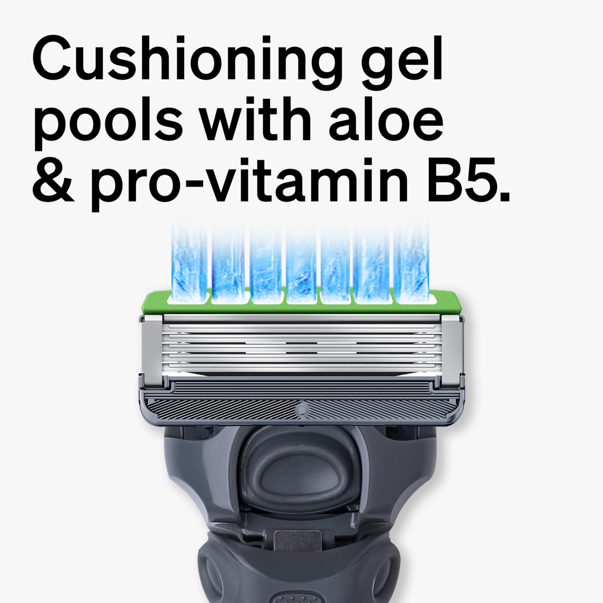 Schick Hydro Sensitive Shock Absorb handle demonstrates adaptive pressure