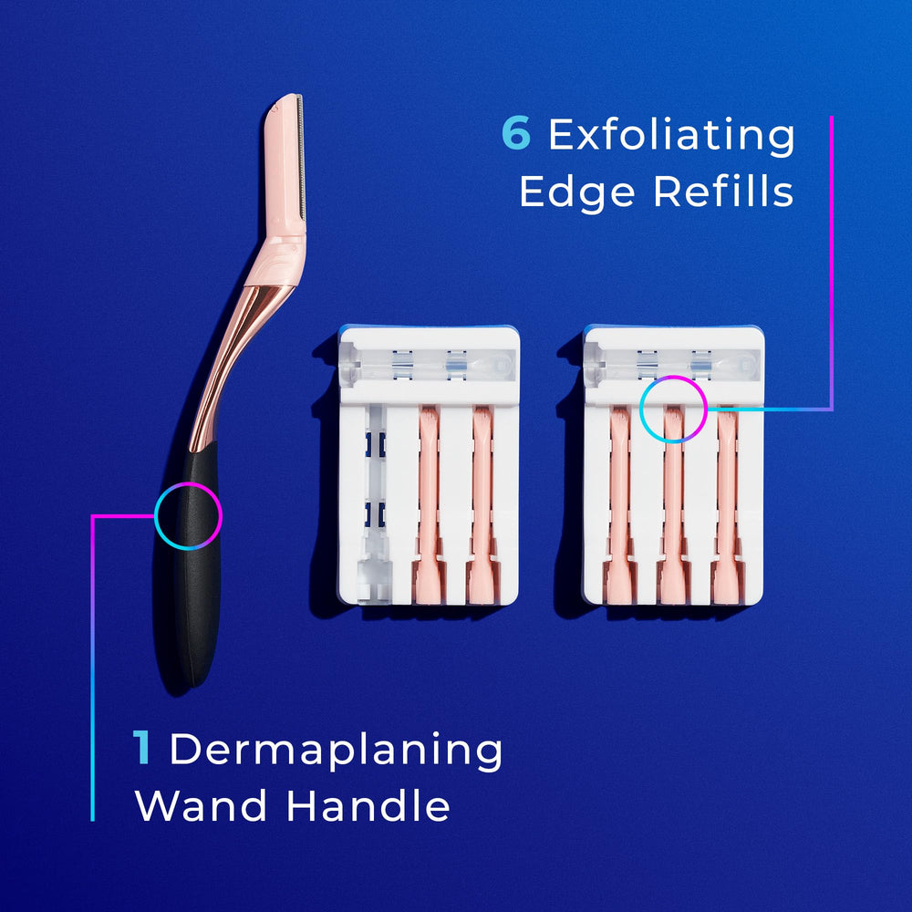 Schick Hydro Silk Dermaplaning Wand makeup-ready skin after use