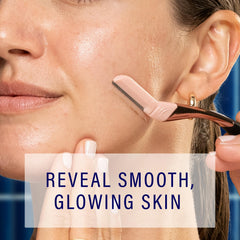 Schick Hydro Silk Dermaplaning Wand showing non-slip grip for secure control