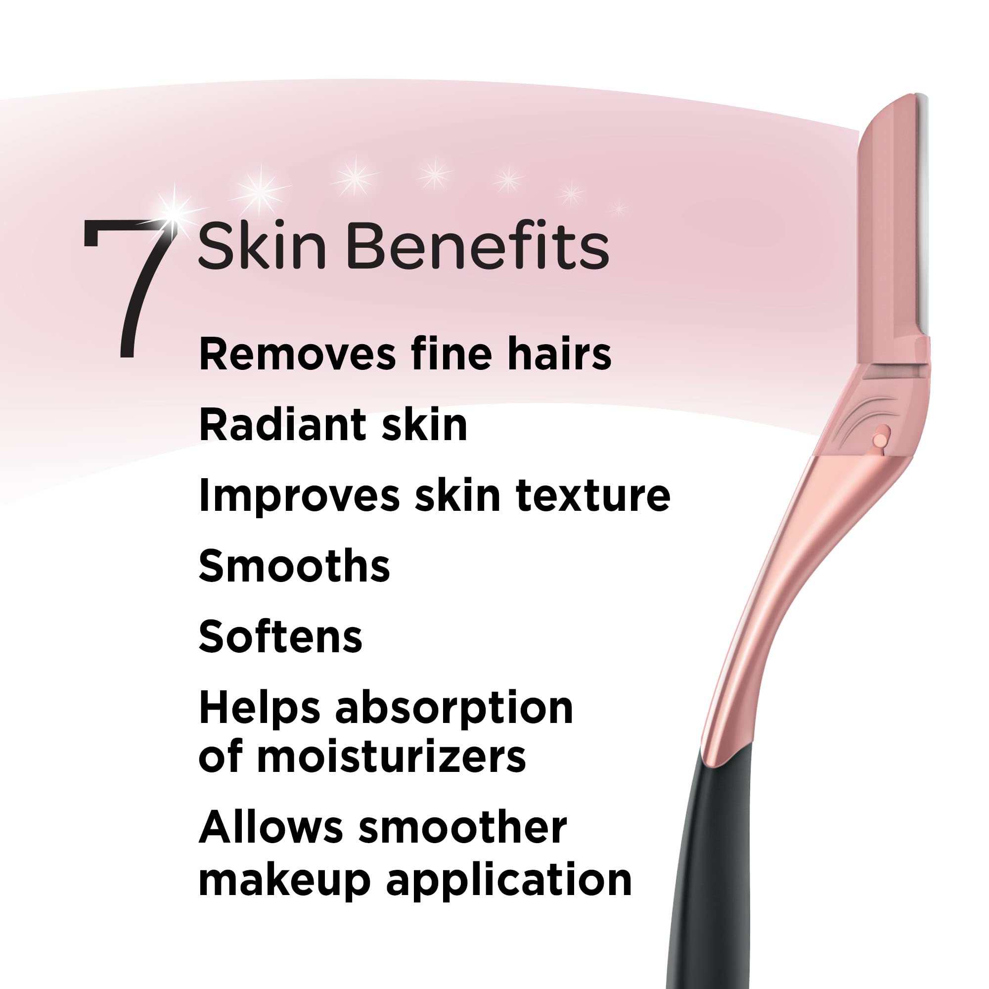 Schick Hydro Silk exfoliating-edges closeup highlighting gentle dermaplaning