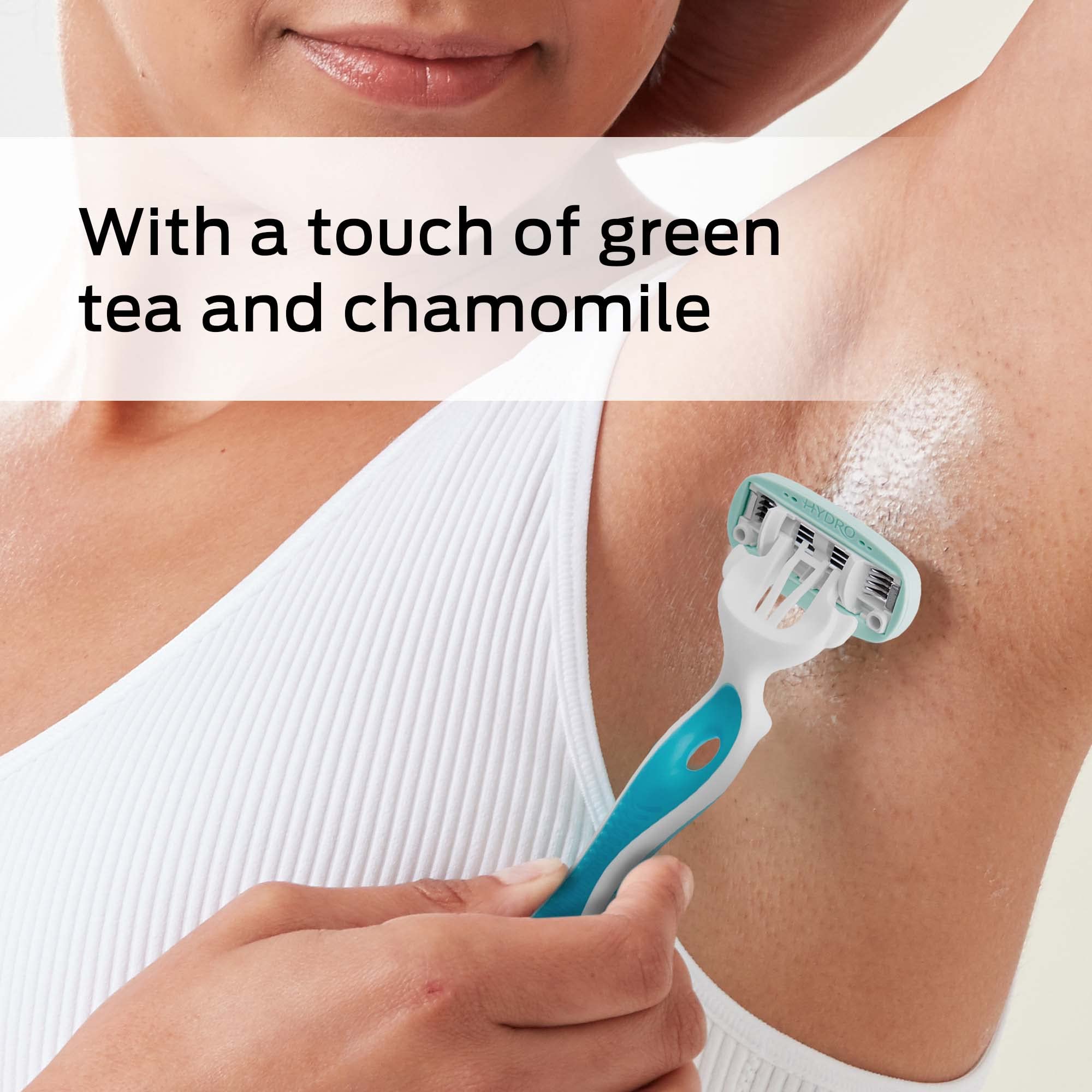 Schick Hydro Silk Sensitive razor is dermatologist-tested and hydrates after shaving.