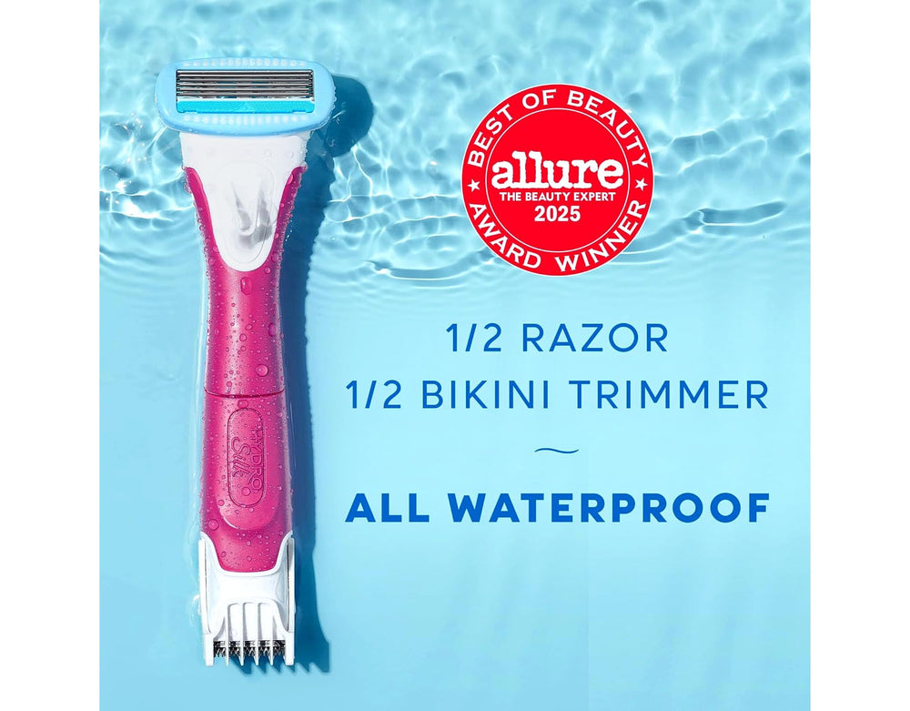 Schick Hydro Silk TrimStyle AAA battery powers the compact 2-in-1 tool