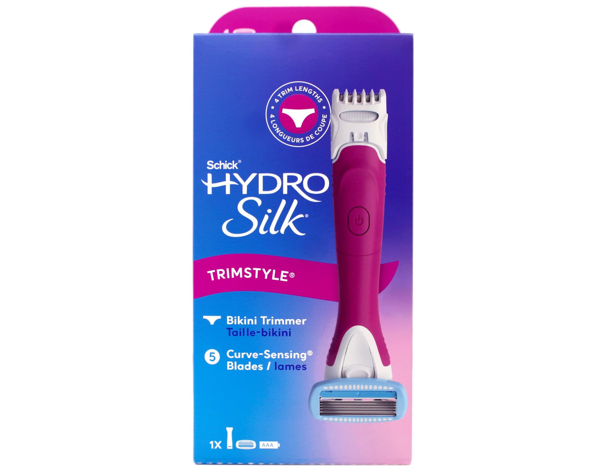 Schick Hydro Silk TrimStyle razor for women delivers a smooth glide and precision